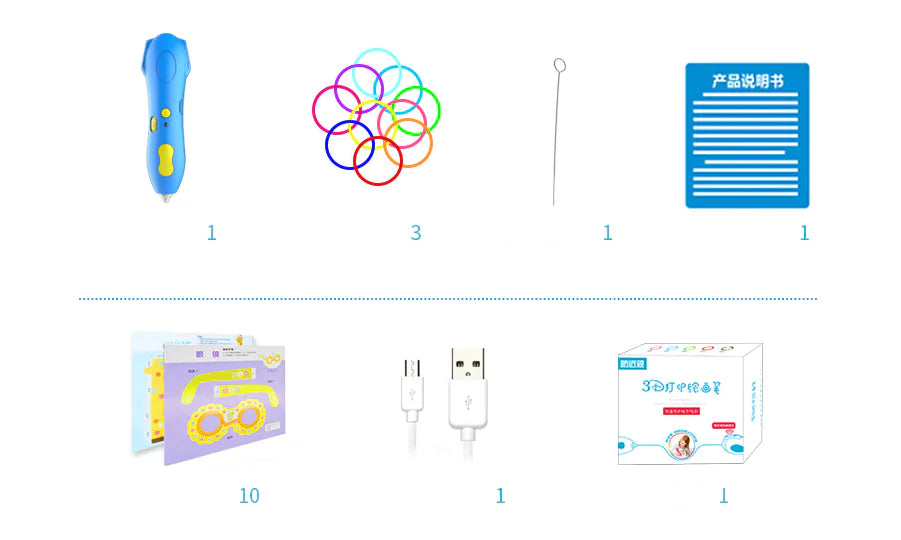 Wireless 3D Printing Pen for Kids and Students