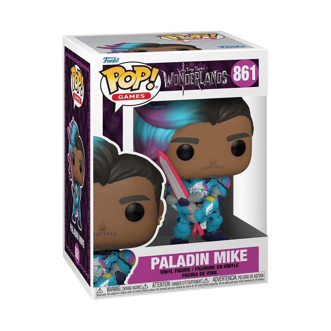 Funko POP! Games: Tiny Tina's Wonderlands Paladin Mike 4.5-in Vinyl Fi