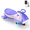 Wiggle Car by FanttikRide 6V N7 Classic Electric Wiggle Car with Pedal Rechargeable Battery CyberWiggle 2 in 1 Swing Car 2 Speed Anti-Rollover Flashing Wheels Bluetooth for Ages 3 and Up 150 Lbs Pink