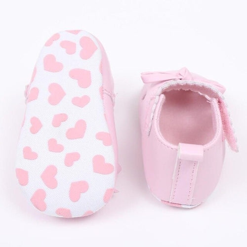 Newborn Infant Baby Girls Crib Shoes Soft Sole