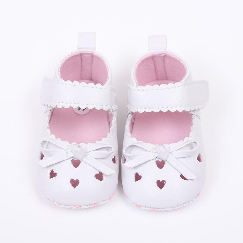 Newborn Infant Baby Girls Crib Shoes Soft Sole