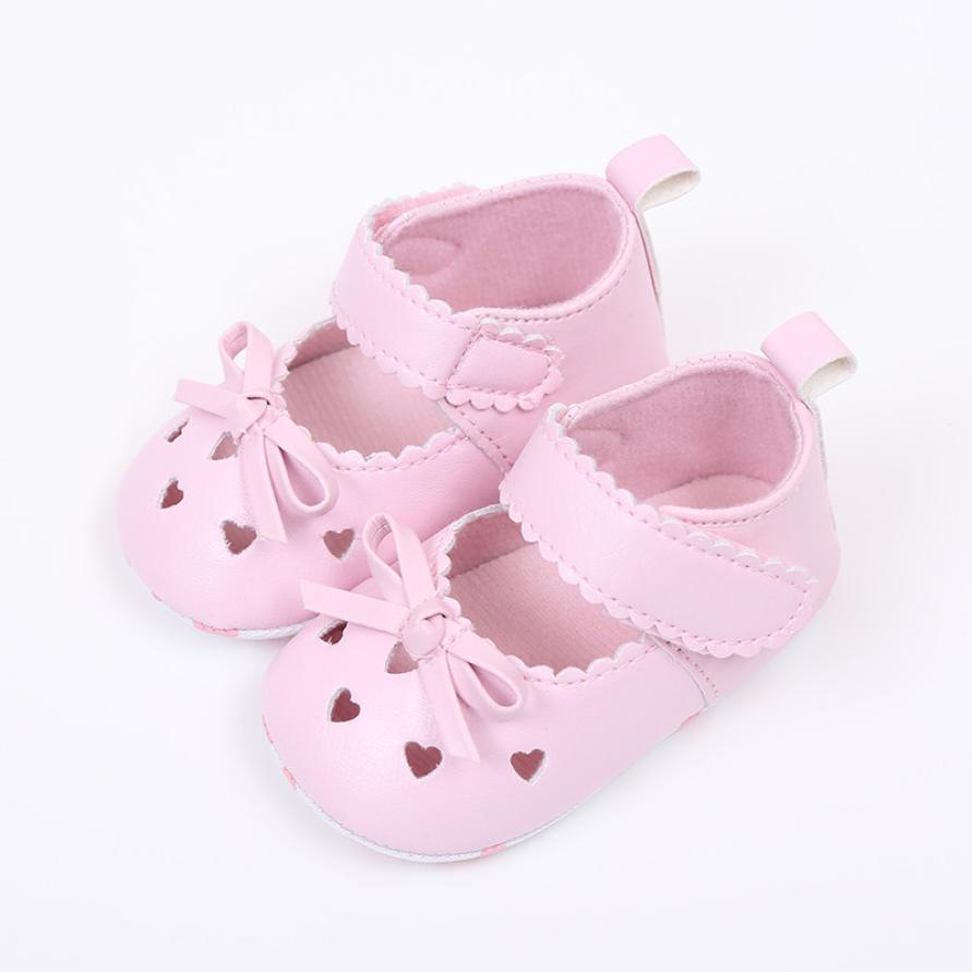 Newborn Infant Baby Girls Crib Shoes Soft Sole