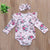Newborn Toddler Baby Girl One Piece Clothes Floral