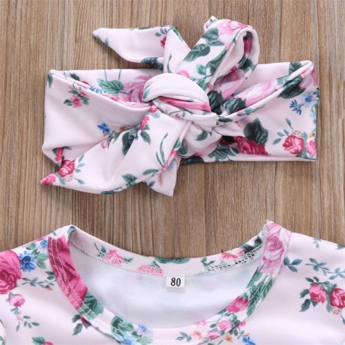 Newborn Toddler Baby Girl One Piece Clothes Floral