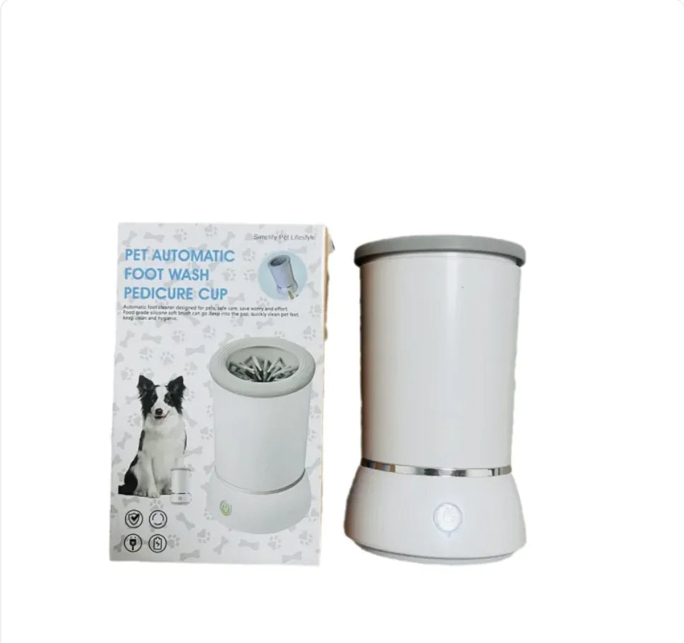 Automatic Pet Paw Cleaner for Dogs & Cats – Portable Paw Washing Cup with Soft Silicone Brushes, Mud & Dirt Remover
