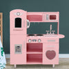 Keezi Kids Kitchen Play Set Wooden Pretend Toys Cooking Children