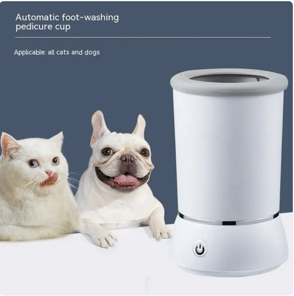Automatic Pet Paw Cleaner for Dogs & Cats – Portable Paw Washing Cup with Soft Silicone Brushes, Mud & Dirt Remover
