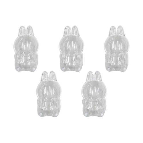 PopMart Monster Labubu V1 V2 Sit Party Transparent Protective Shell