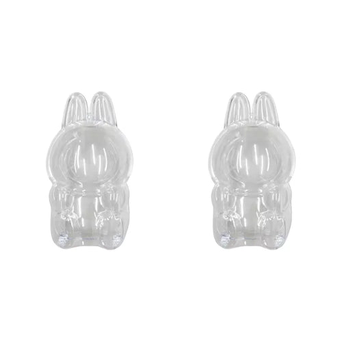 PopMart Monster Labubu V1 V2 Sit Party Transparent Protective Shell