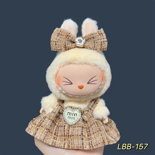 17cm Fashion Doll labubu Clothing Accessories Set Suitable for Boys