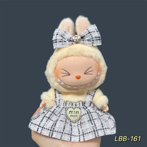 17cm Fashion Doll labubu Clothing Accessories Set Suitable for Boys