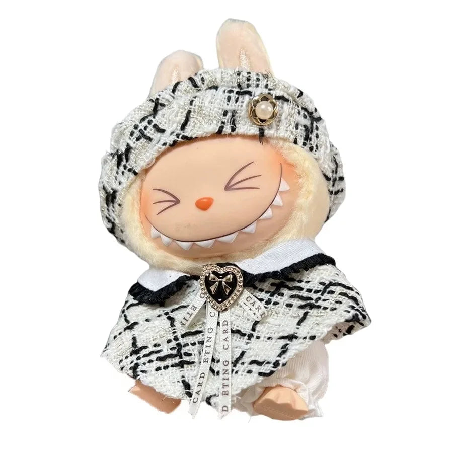 17cm Fashion Doll labubu Clothing Accessories Set Suitable for Boys