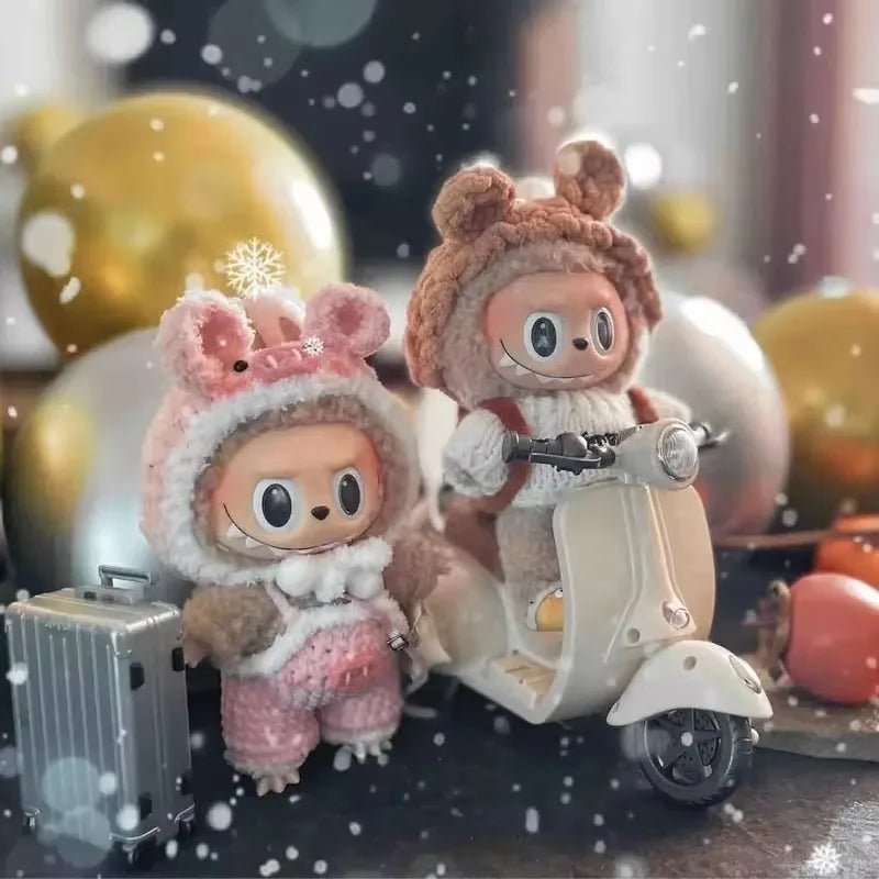 Labubu Doll Mini Electric Motorcycle,labubu Doll Accessories, Fun Cute