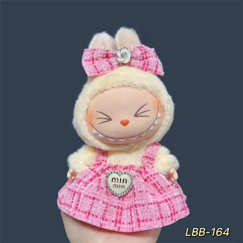 17cm Fashion Doll labubu Clothing Accessories Set Suitable for Boys