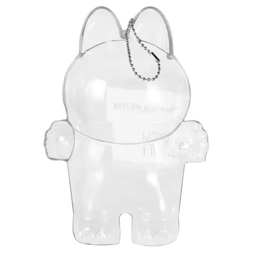 PopMart Monster Labubu V1 V2 Sit Party Transparent Protective Shell