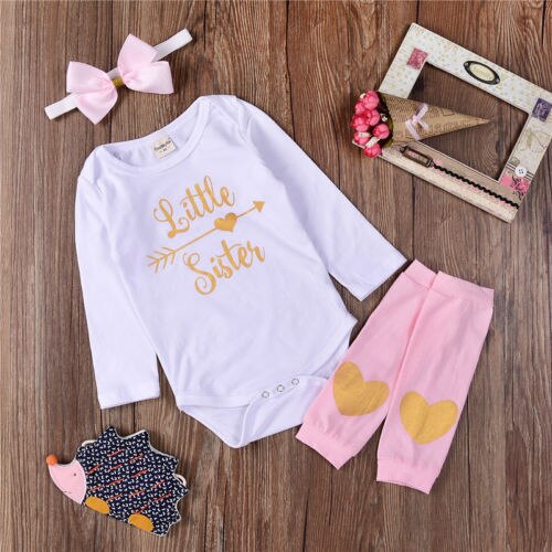 Toddler Infant Baby Girl Outfits Clothes Bodysuit