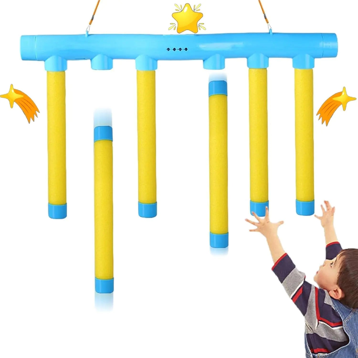 Catching Sticks Game Reaction Training Toy Drop Stick Game 2025 Upgrade Reflex Challenge Game Hand Speed Challenge Game Drop Trivia Game Game Stick Adjustable Speed Catching Game (B)