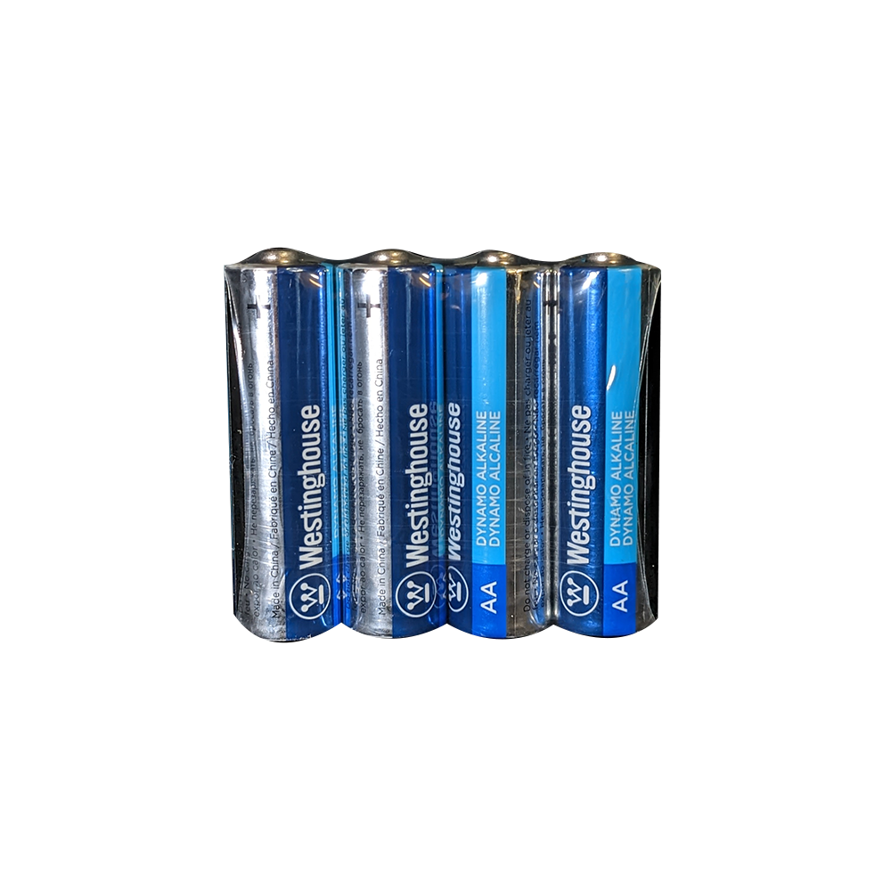 Westinghouse AA Dynamo Alkaline 4 Pack Shrink Wrap