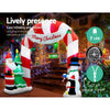 Jingle Jollys Christmas Inflatable Archwary Santa 3M Illuminated