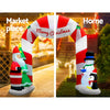 Jingle Jollys Christmas Inflatable Archwary Santa 3M Illuminated
