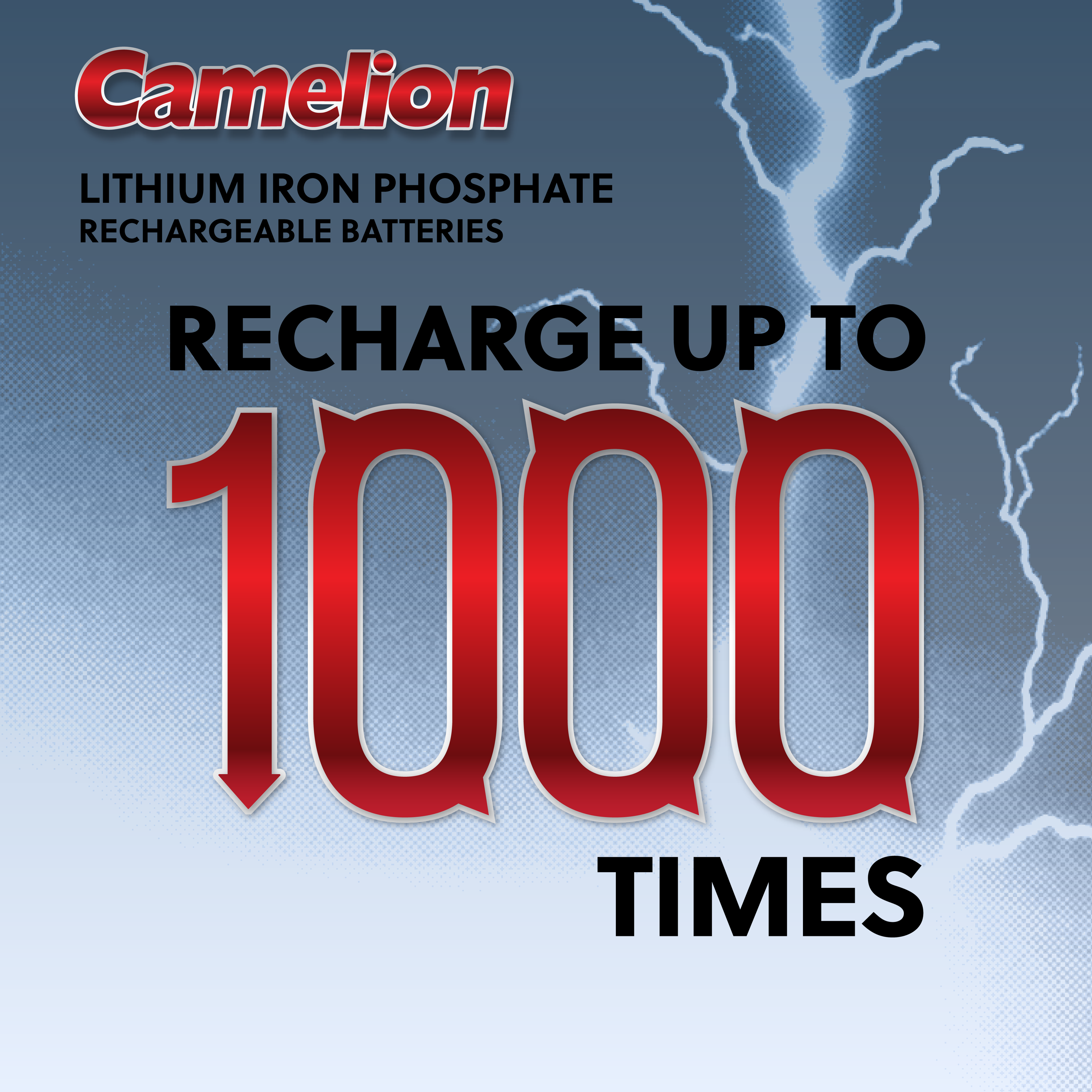 Camelion IFR14430 Lithium Iron Phosphate Rechargeable Battery 400mAh