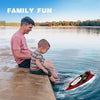 Fast RC Boat For Pools And Lakes, 2.4 GHz 20- MPH Racing Boats