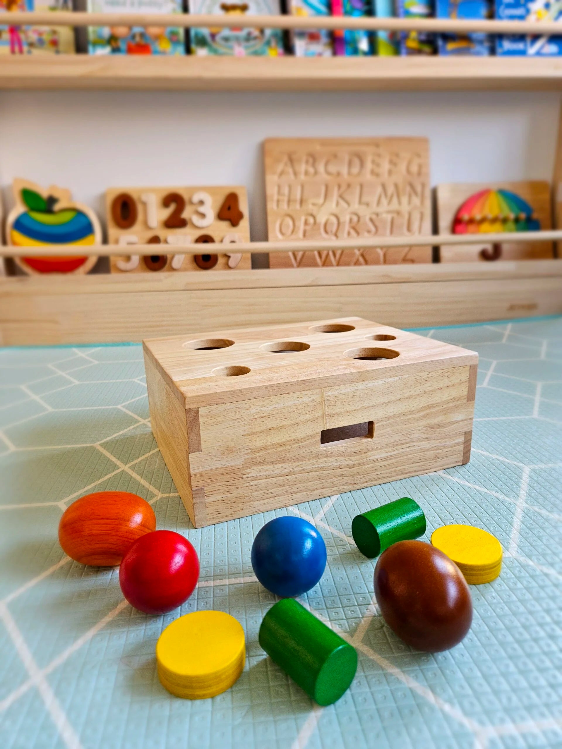 Wooden Peek a Boo Sorting Box