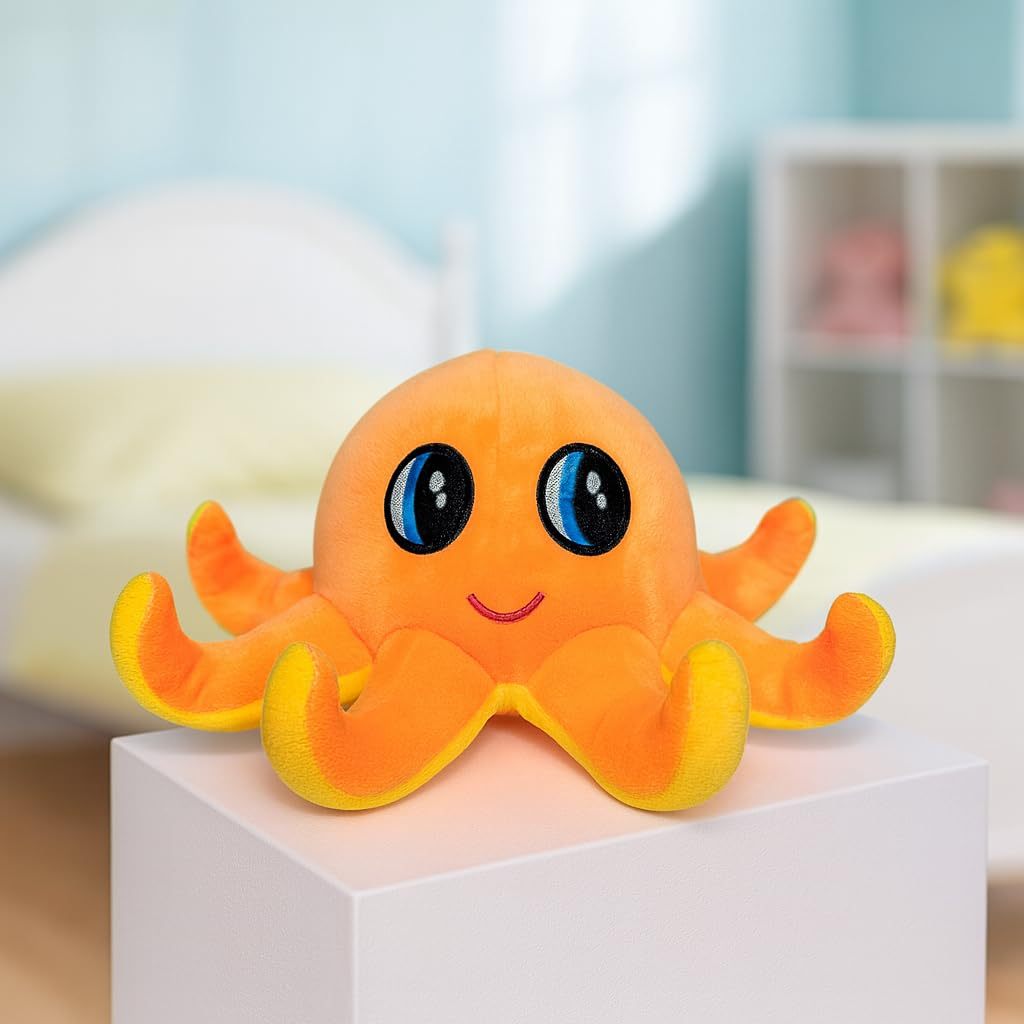 Big Eyes Octopus Plushie Stuffed Plush Teddy Bear Soft Toy 