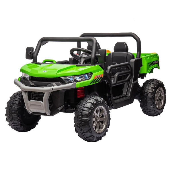 24V Ride On Truck 2 Seater Ride On UTV With 2x200W Motor Ride On Dump Truck With Dump Bed Shovel Ride On Car With Remote Control Electric Vehicle With Non Slip Tyre For Boys Girls