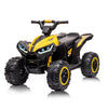 Kids Ride On ATV 12V 4 Wheeler Battery Powered Ride On Toys with Remote Control(High Low Speeds) Kids Electric Car Truck 4-Wheels Electric Vehicle with Music Horn Led Lights for 3+ Kids Yellow