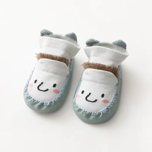 Baby Cartoon Embroidered Pattern Non-Slip Toddle Socks Shoes