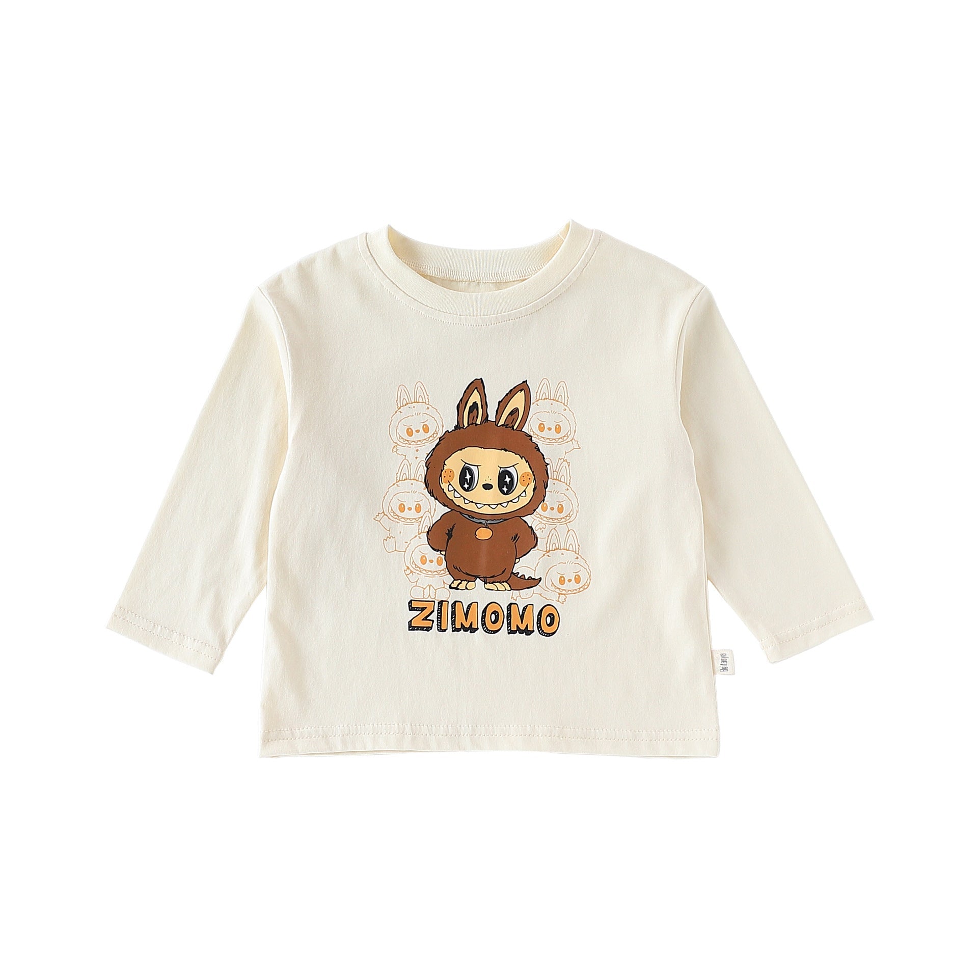 Spring and Autumn Baby Kids Cartoon Pattern Long Sleeves Top and Pants