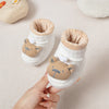 Autumn and Winter Anti-slip Soft Sole Baby Shoes with Fleece-lined