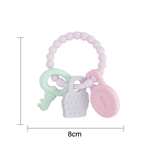 Baby Teething Toys – Key Bracelet Silicone Teething Sticks