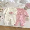 Autumn Arrival Baby Unisex Cartoon Long Sleeves Rabbits and Letters