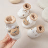 Autumn and Winter Anti-slip Soft Sole Baby Shoes with Fleece-lined