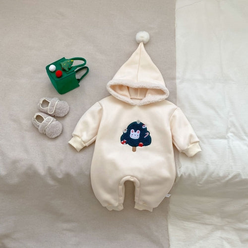 Autumn and Winter Arrival Baby Unisex Christmas Tree Pattern Long