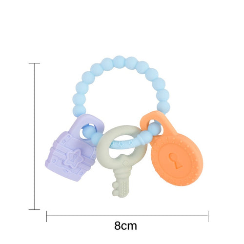 Baby Teething Toys – Key Bracelet Silicone Teething Sticks