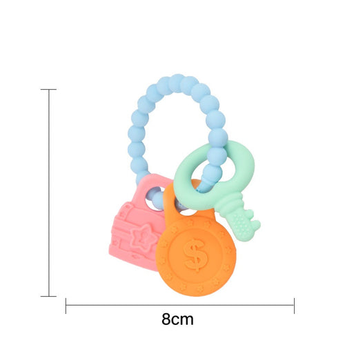 Baby Teething Toys – Key Bracelet Silicone Teething Sticks