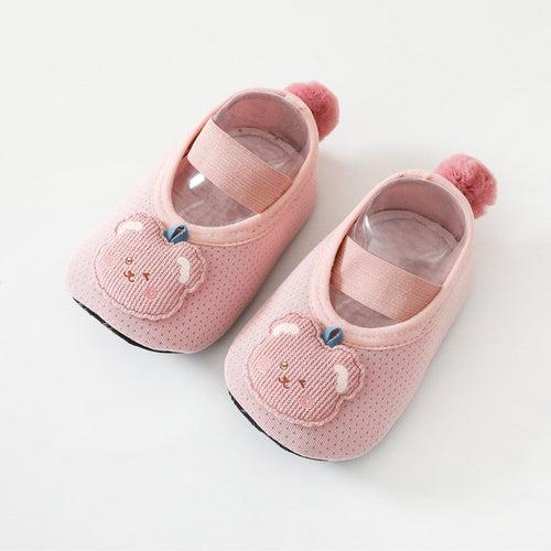 Baby Girl Cartoon Pattern Non-Slip Toddler Shoes With Tail Design
