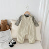 Spring and Autumn Baby Kids Unisex Striped Pattern Long Sleeves Top
