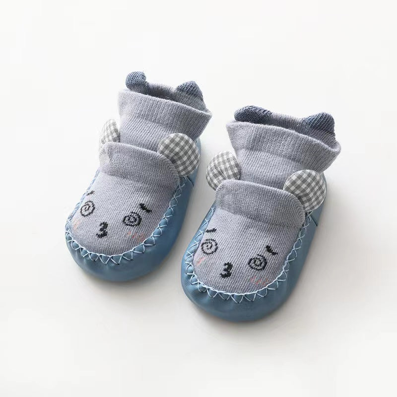 Baby Cartoon Embroidered Pattern Non-Slip Toddle Socks Shoes