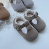 Arrival In Winter Baby Girl Solid Color Plush Warm Anti-Slip Shoes