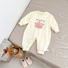 Autumn Arrival Baby Unisex Cartoon Long Sleeves Rabbits and Letters