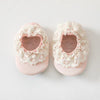 Baby Lace Ruffle Design Solid Color Breathable Rubber Sole Shoes