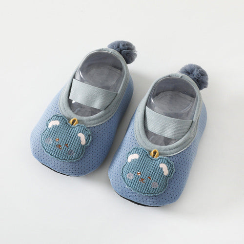 Baby Girl Cartoon Pattern Non-Slip Toddler Shoes With Tail Design