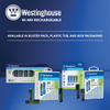 Westinghouse AAA Ni-Mh Rechargeable Batteries 350mAh Blister Pack of 4